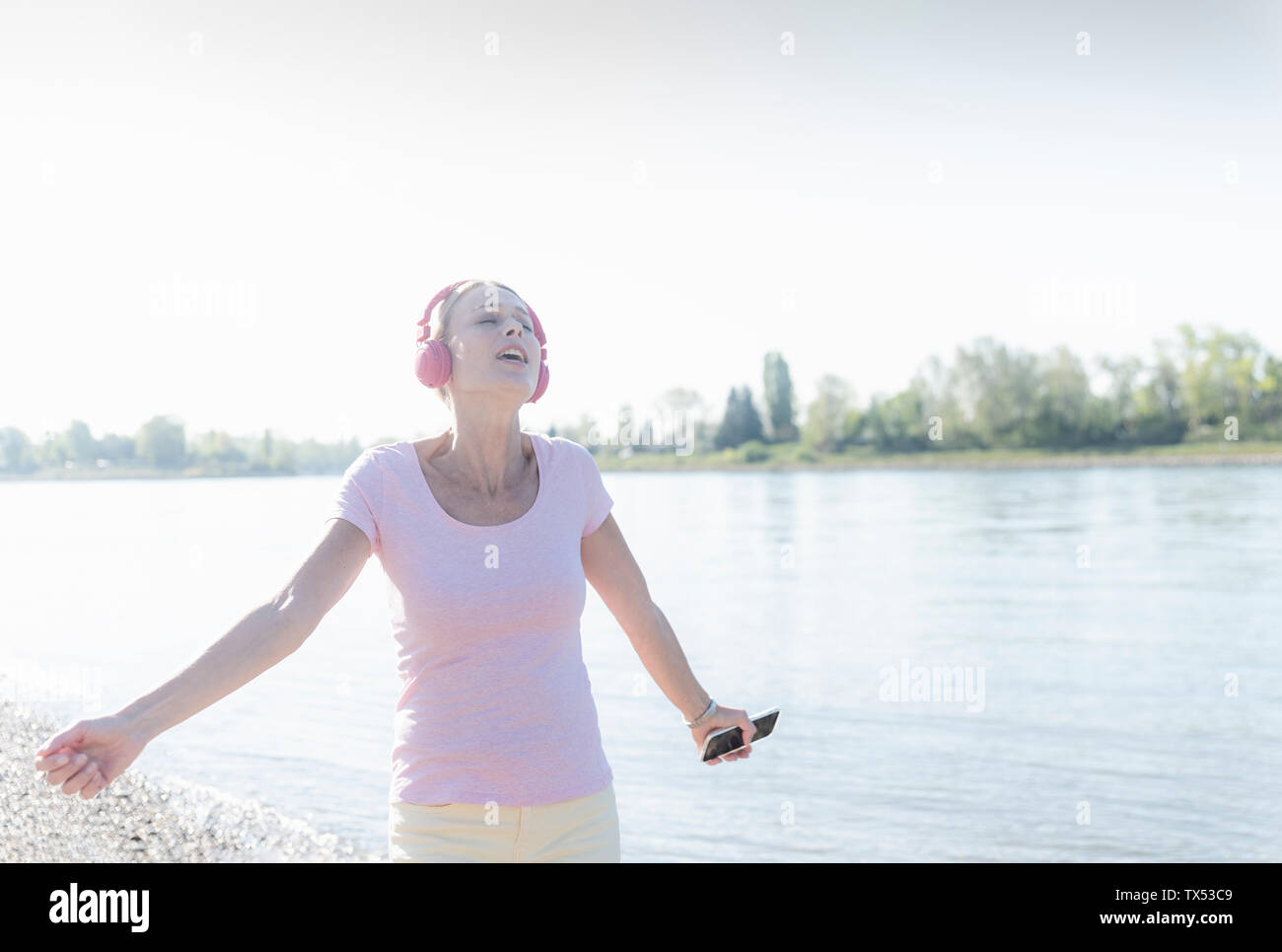 Mature active woman happy hi-res stock photography and images - Alamy