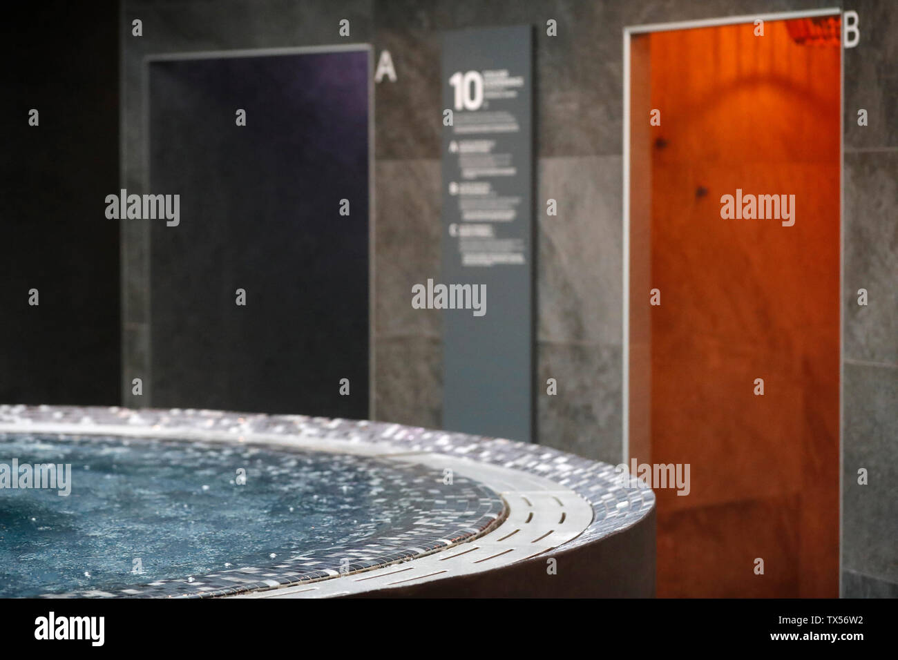Saint-Gervais Mont-Blanc thermal spa Stock Photo