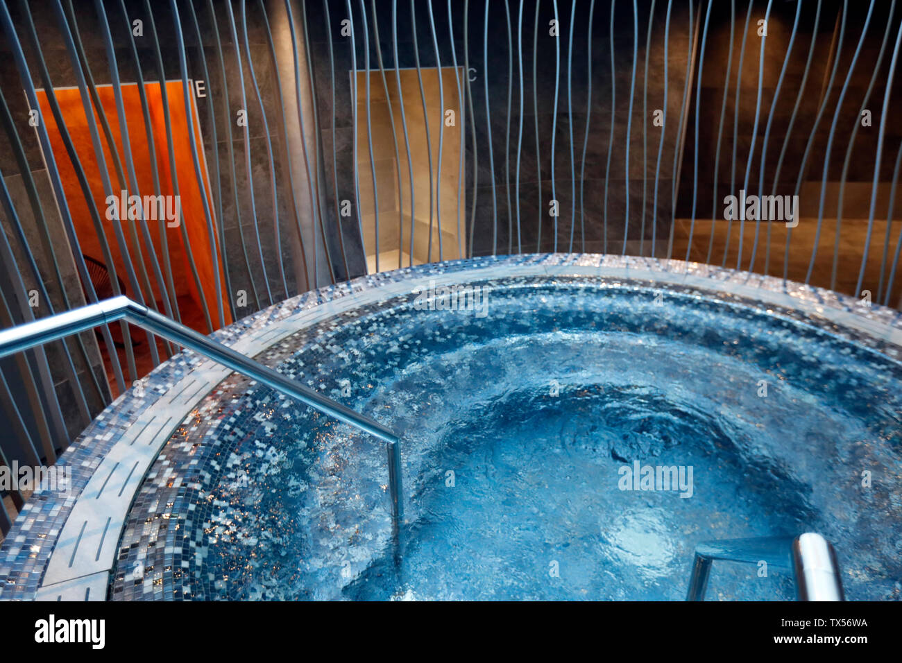 Saint-Gervais Mont-Blanc thermal spa Stock Photo