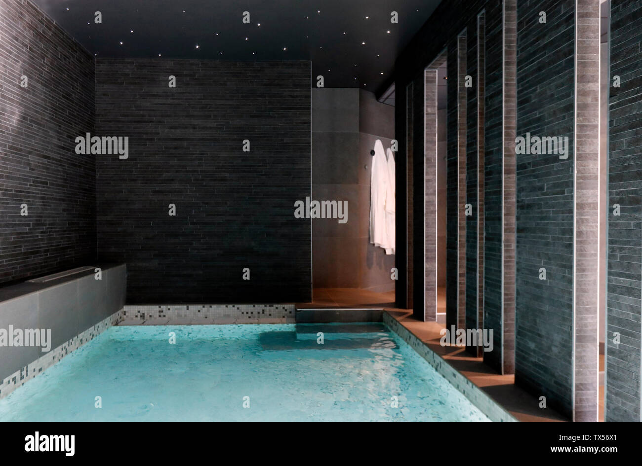 Saint-Gervais Mont-Blanc thermal spa Stock Photo