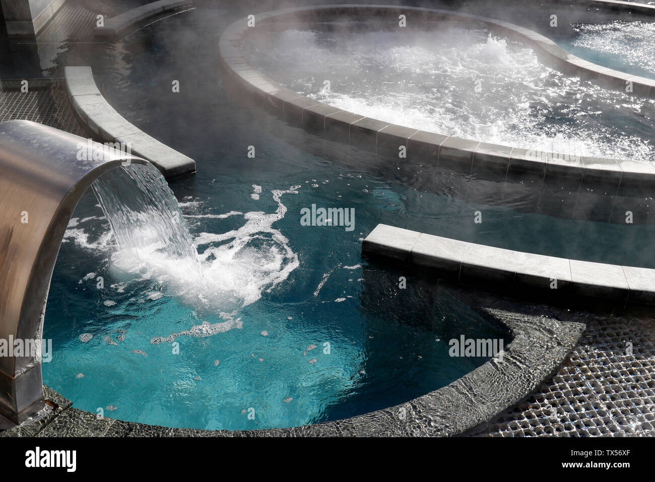 Saint-Gervais Mont-Blanc thermal spa Stock Photo