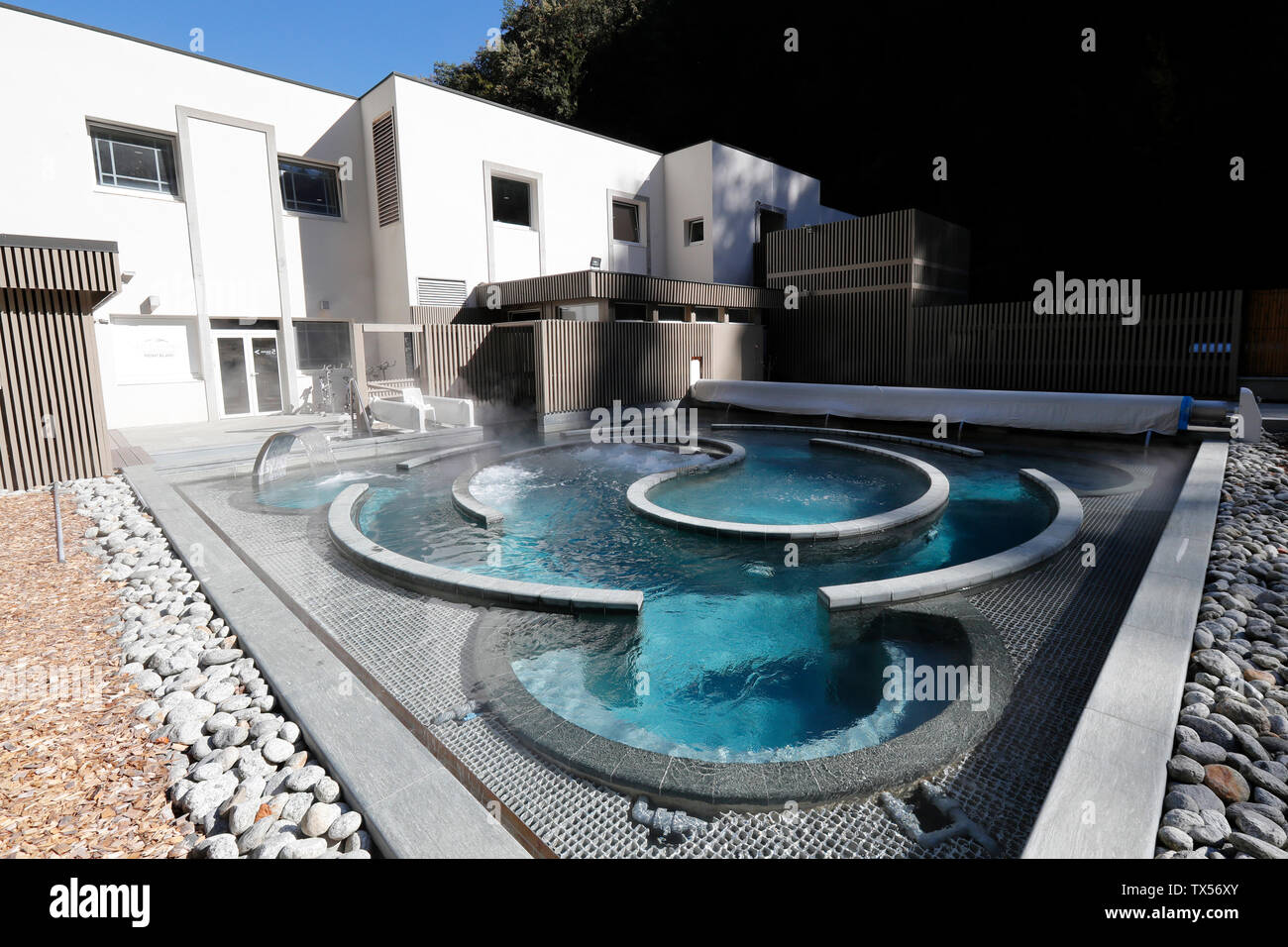 Saint-Gervais Mont-Blanc thermal spa Stock Photo