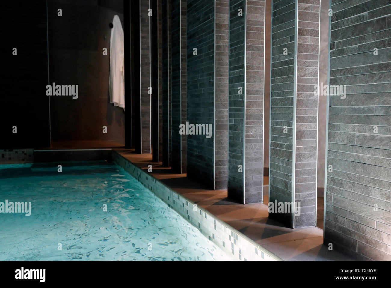 Saint-Gervais Mont-Blanc thermal spa Stock Photo