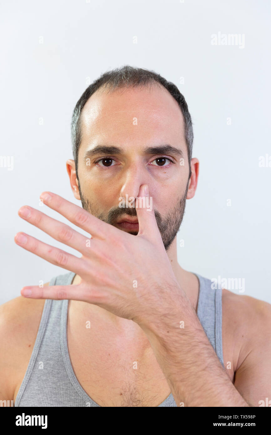 breathing Stock Photo