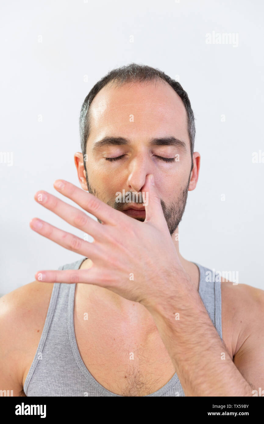 breathing Stock Photo