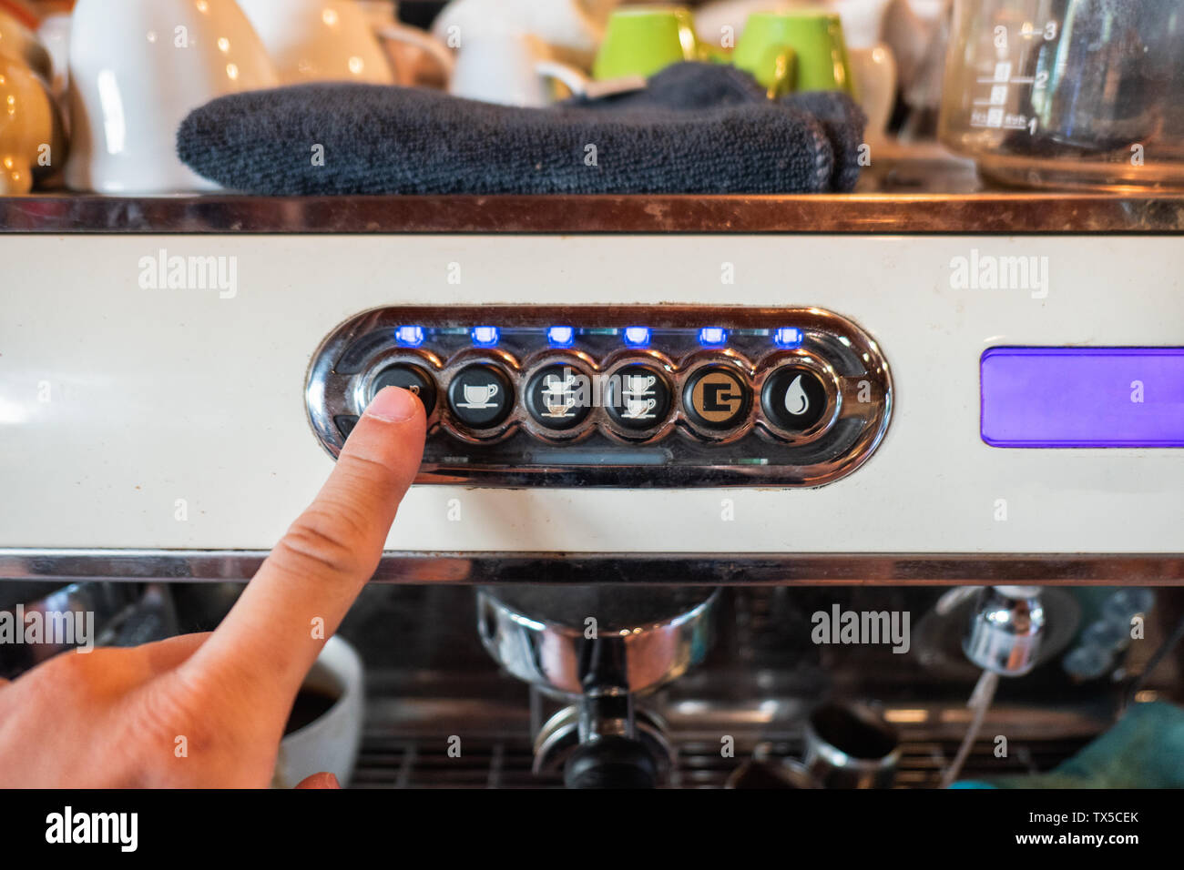 Push button coffee machine hi-res stock photography and images - Alamy