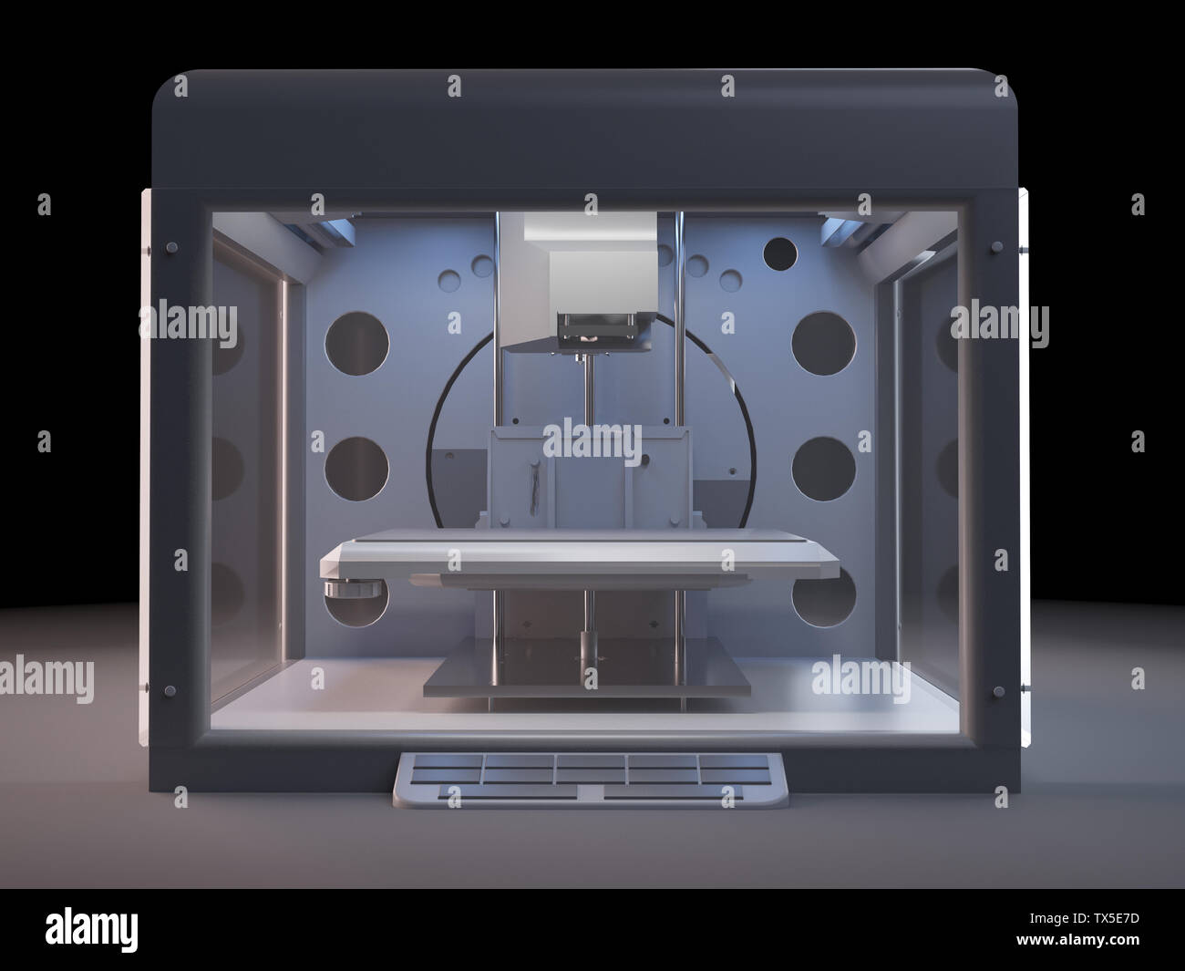 3d rendered, medically accurate illustration of a 3d printer Stock Photo