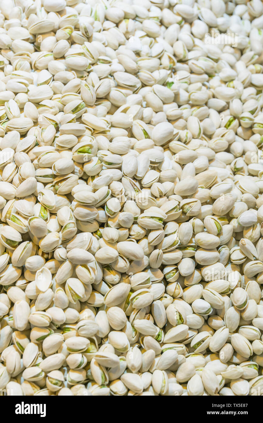 A Bunch Of White Pistachios Stock Photo Alamy