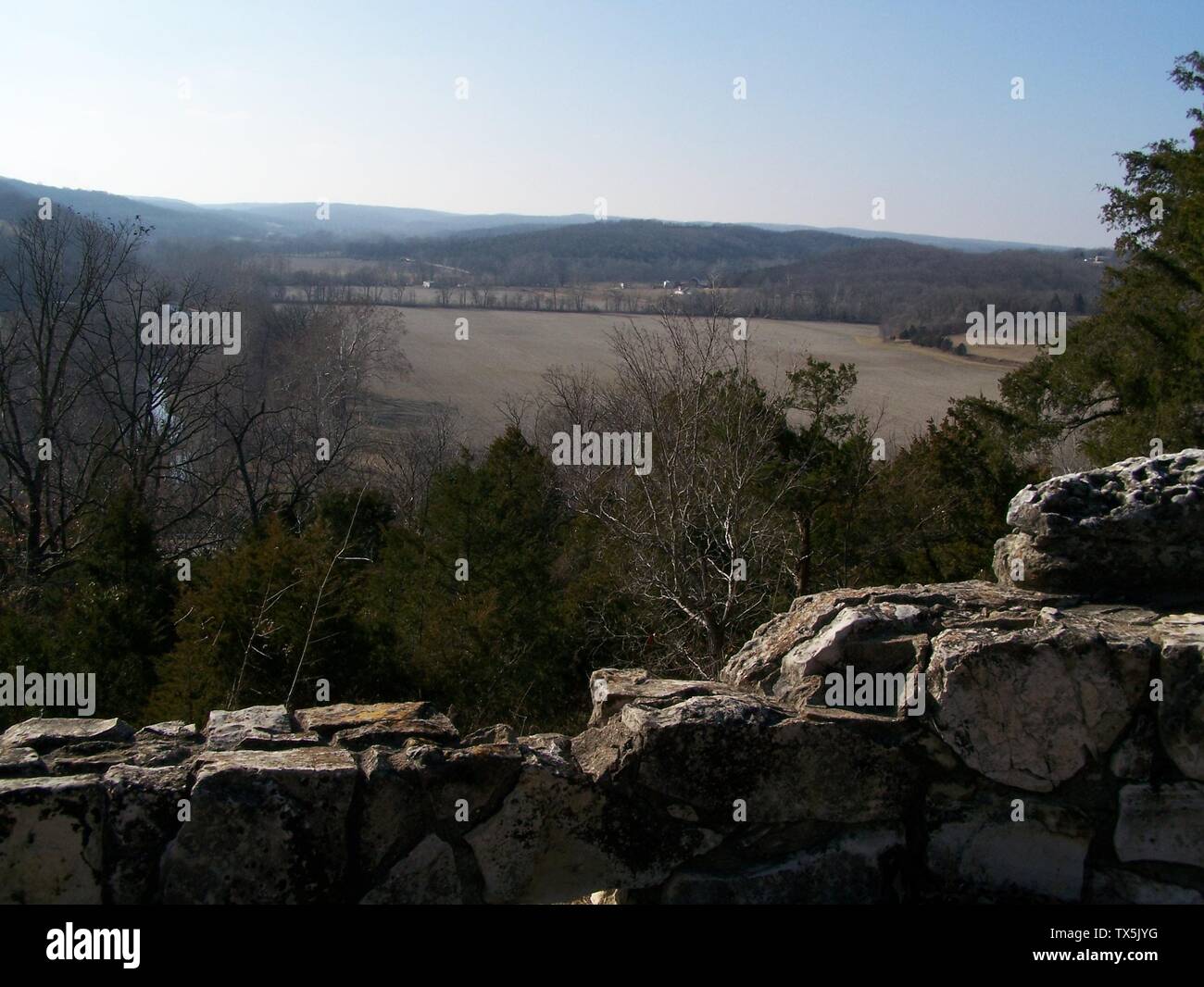 Roadside park on highway 61 in bloomsdale hires stock photography and