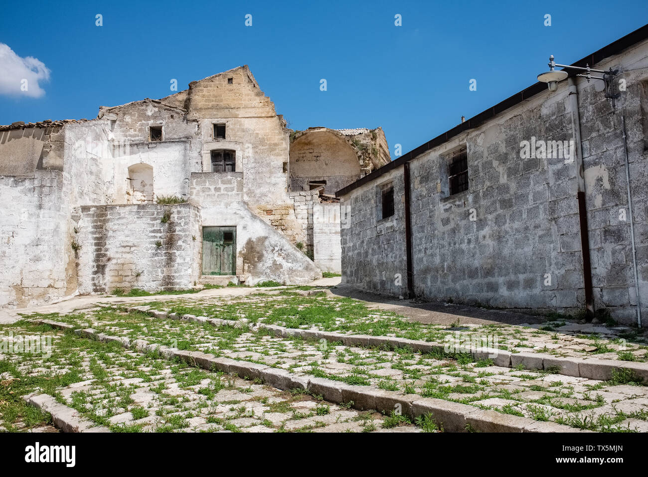 Typical old town houses. Spinazzola, Apulia region, Italy Stock Photo