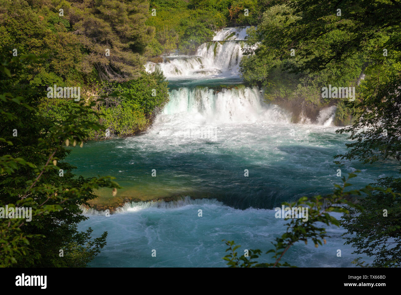 Skradinski Buk Waterfall In Krka National Park Croatia Stock Photo Alamy