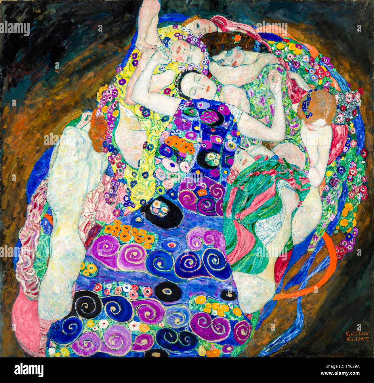 Reproduction Toile Sur Cadre Gustav Klimt "La Vierge" (1913) - Art Nouveau, Prêt à Accrocher