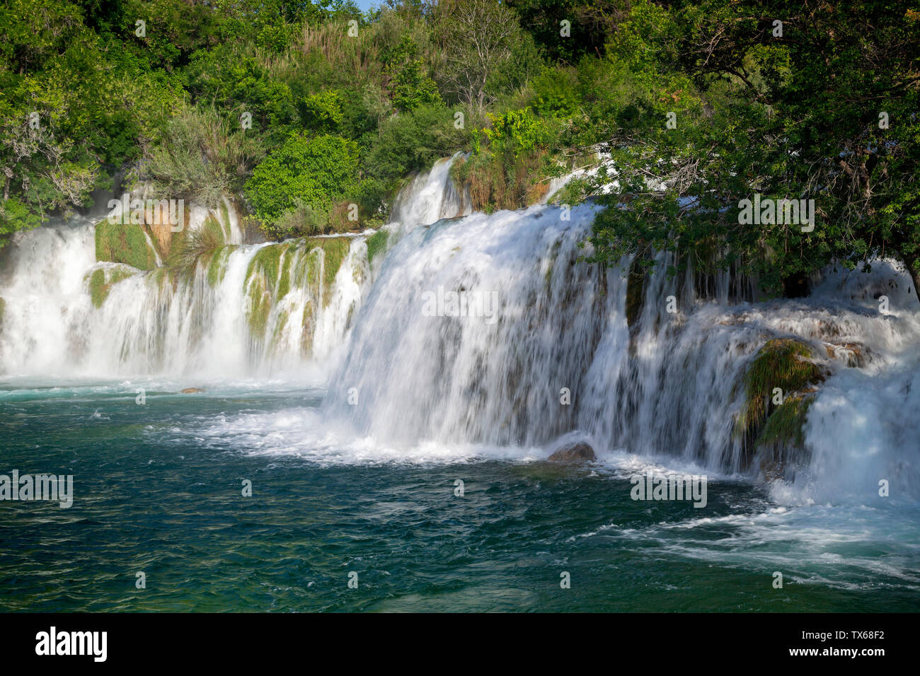 Skradinski Buk Waterfall In Krka National Park Croatia Stock Photo Alamy