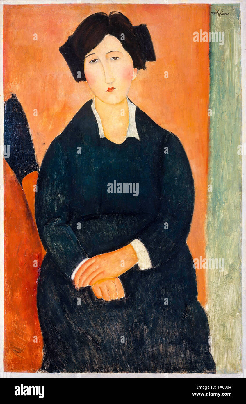 Amedeo Modigliani, The Italian Woman, portrait painting, 1917 Stock Photo
