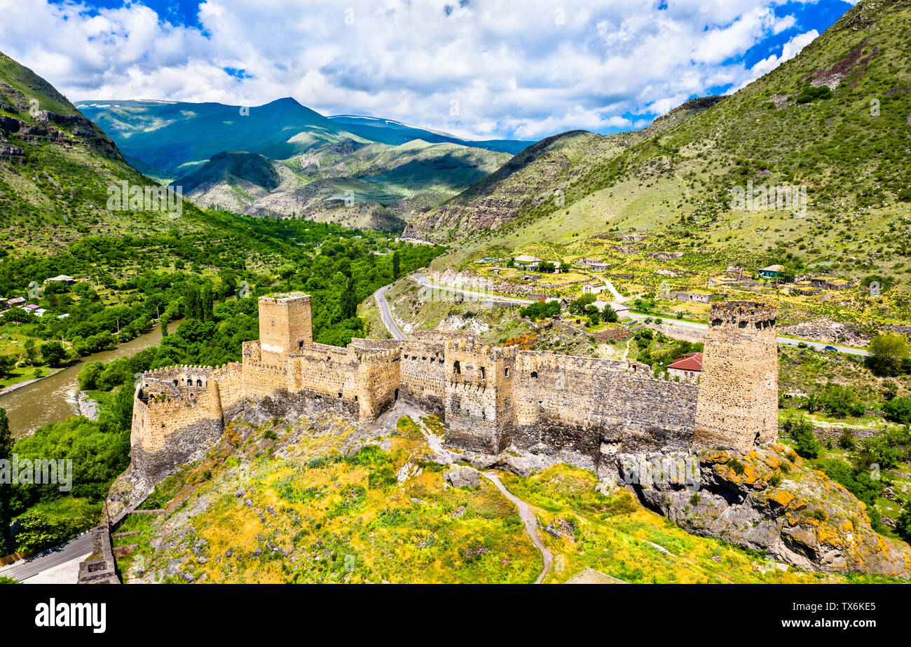 Khertvisi fortress on mountain. It is one of the oldest fortresses in  Georgia Stock Photo - Alamy