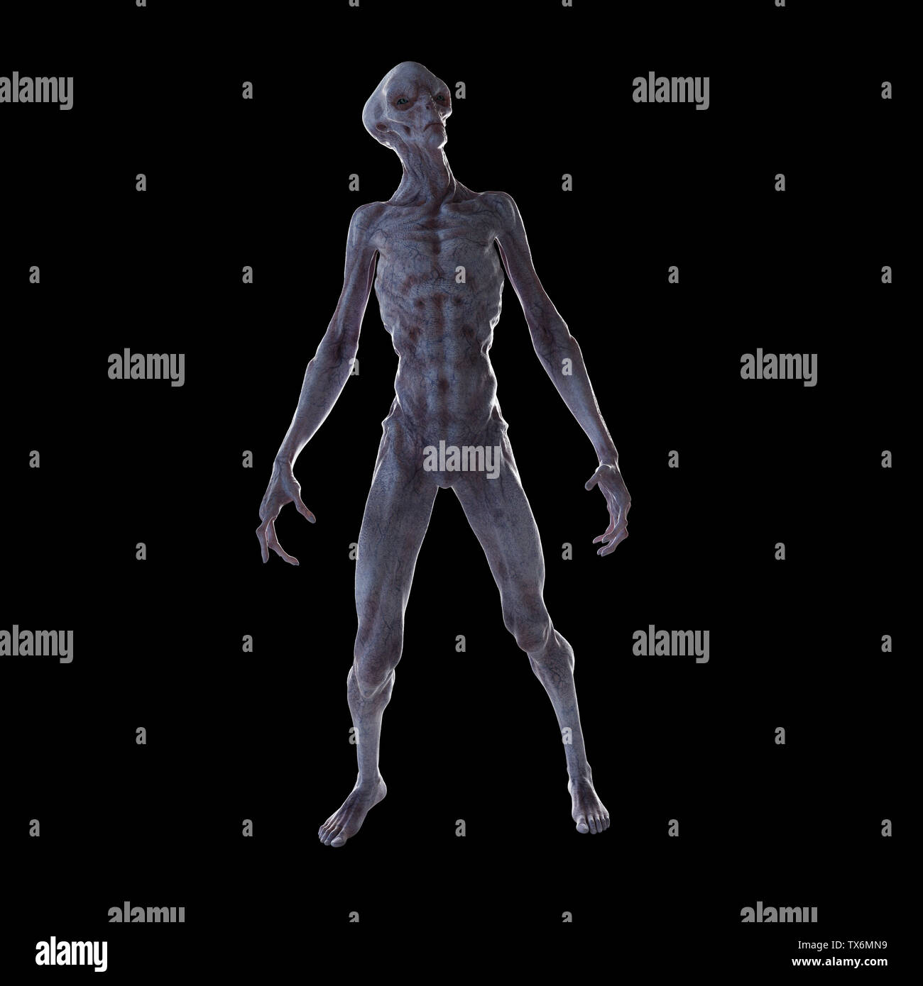 3d rendered illustration of a humanoid alien Stock Photo - Alamy