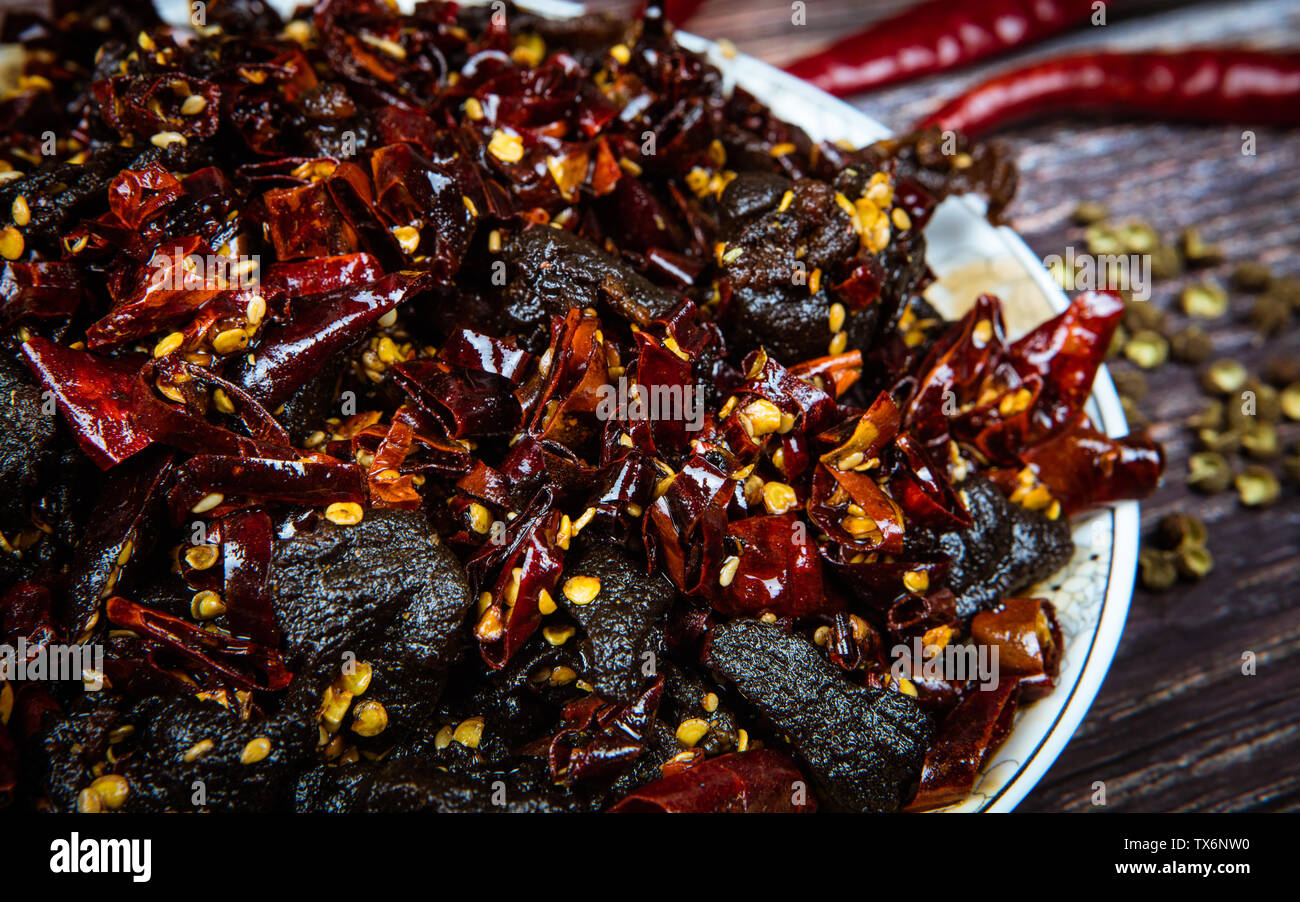 Delicious, spicy, dried meat Stock Photo Alamy