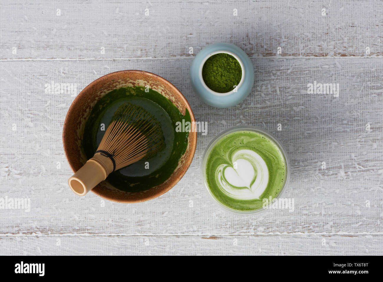 green coffeeMatcha Stock Photo