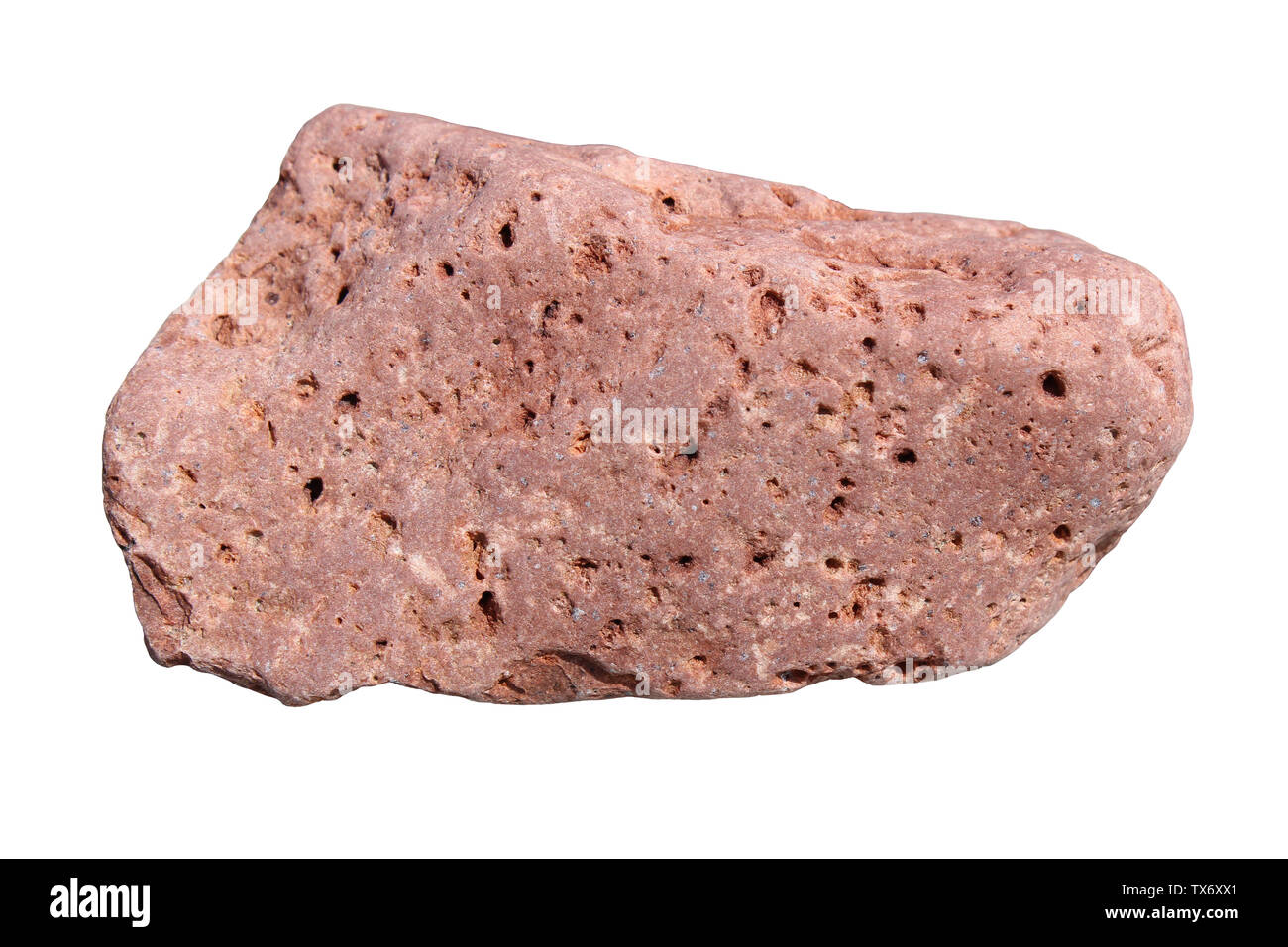 Weathered Rhyolite (Felsic - Silica rich) Stock Photo