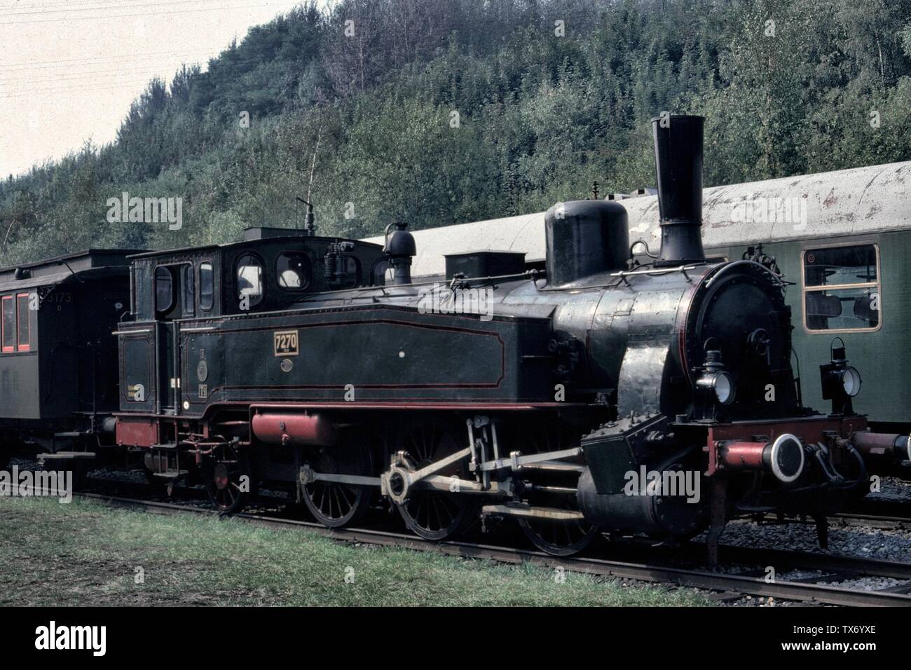 PreuÃŸ. T9.1 7270 CÃ¶ln im Eisenbahnmuseum Bochum-Dahlhausen. German steam omotive, the Prussian T9.1 7270 CÃ¶ln, at Bochum-Dahlhausen Railway Museum in Germany.; 3 August 2007 (original upload date) (Original text:  12.9.1982); Self-photographed; MPW57 at German pedia; Stock Photo