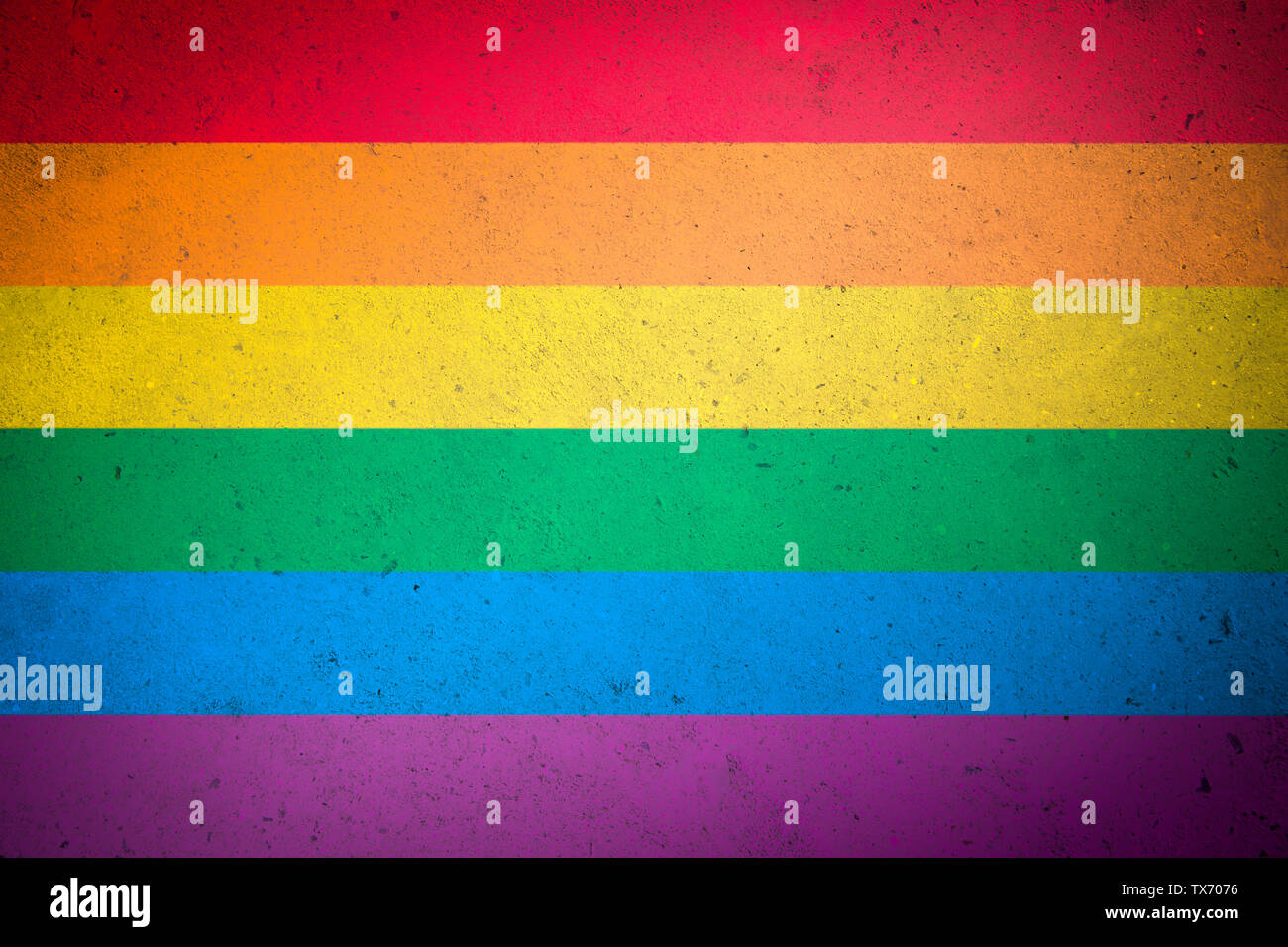 Gay pride background of rainbow colors painted on full frame of ...