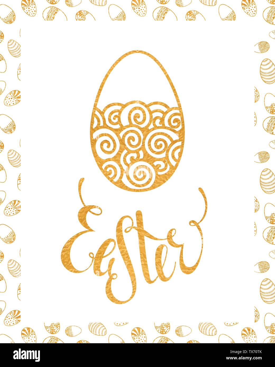 Easter egg design element Stock Vector