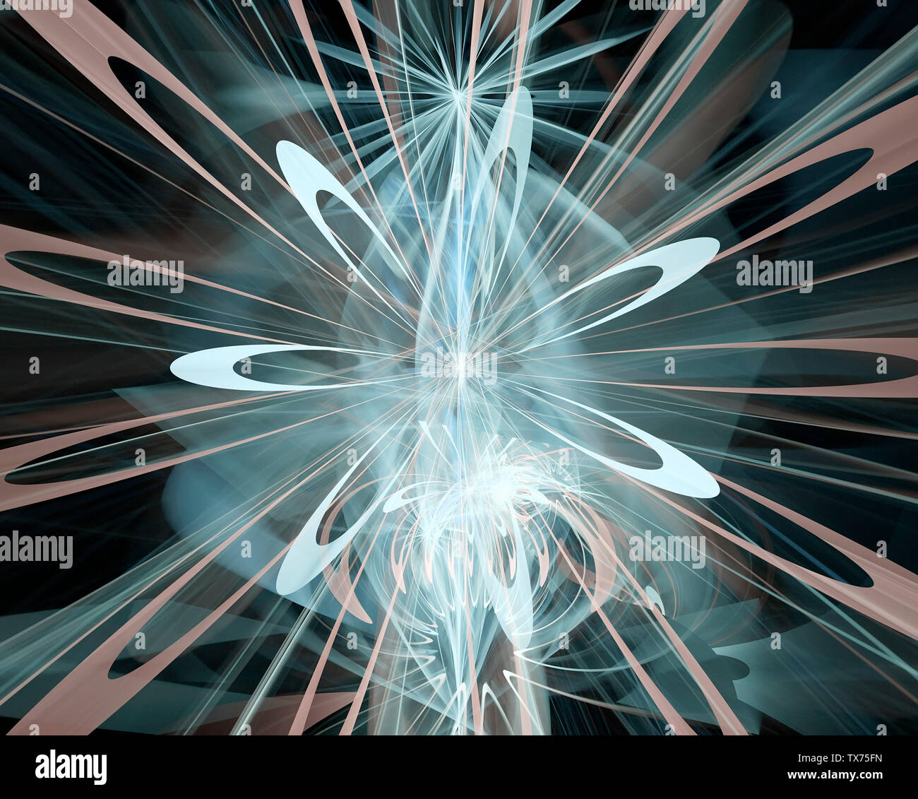 A abstract fractal background created using the recursive fractal flame ...