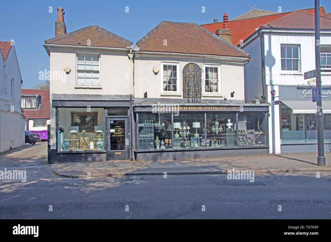 High street weybridge surrey england hires stock photography and