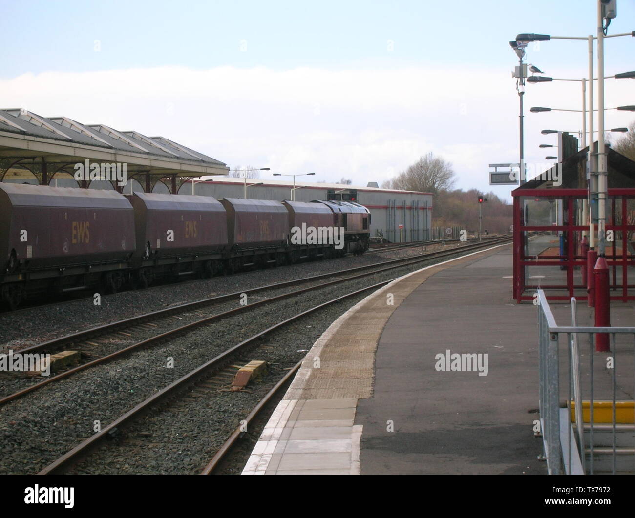 Kilmarnock station from platform 4. East Ayrshire, Scotland. Glasgow - Dunfries - Carlisle line.; 8 April 0010; self-made - Roger Griffith; Rosser (talk); Stock Photo