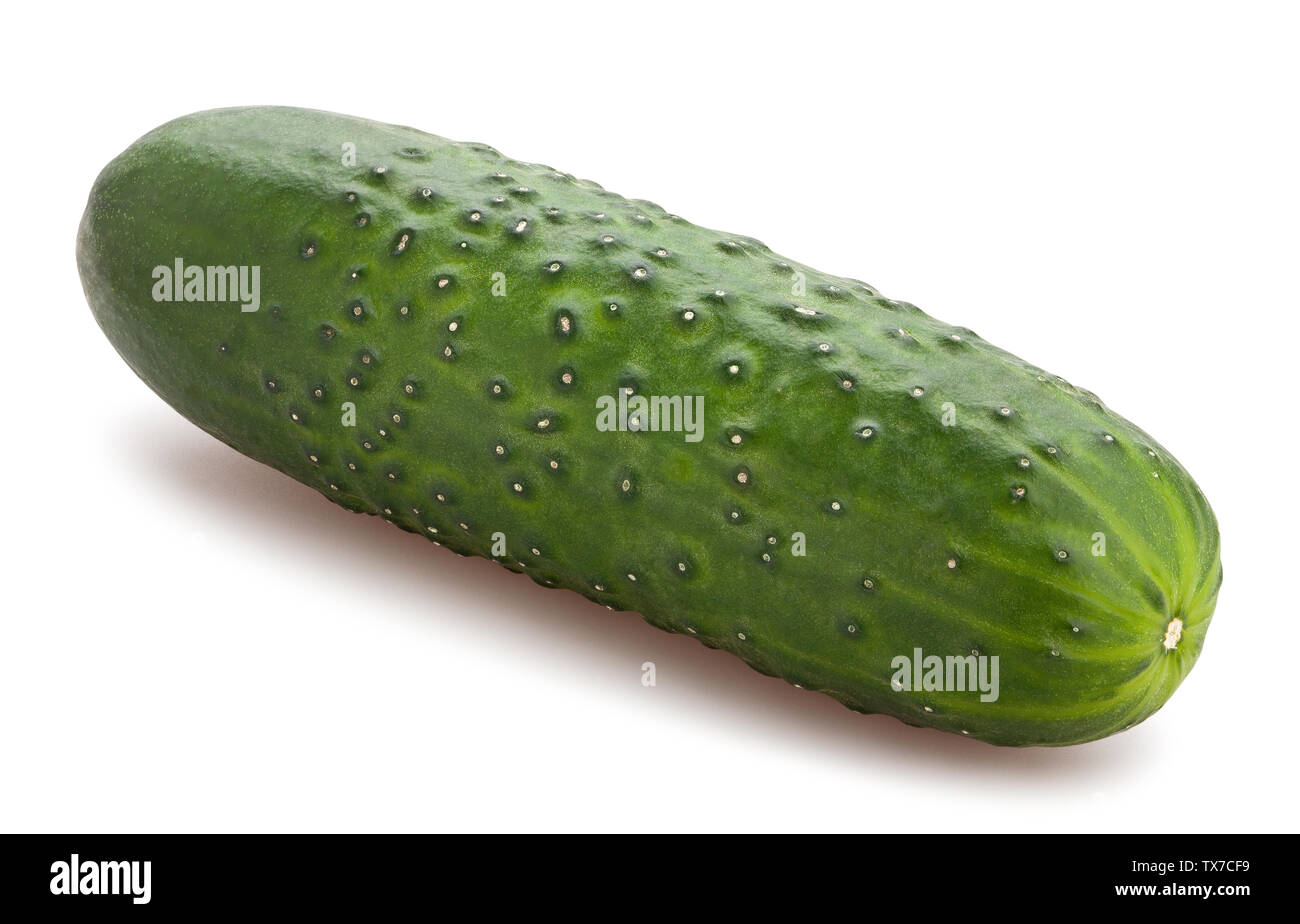 cucumber path isolated on white Stock Photo
