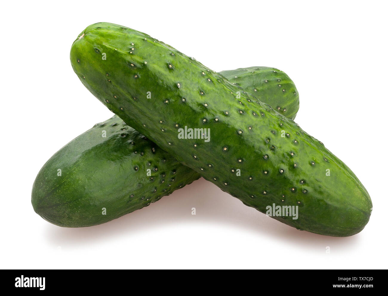 cucumber path isolated on white Stock Photo