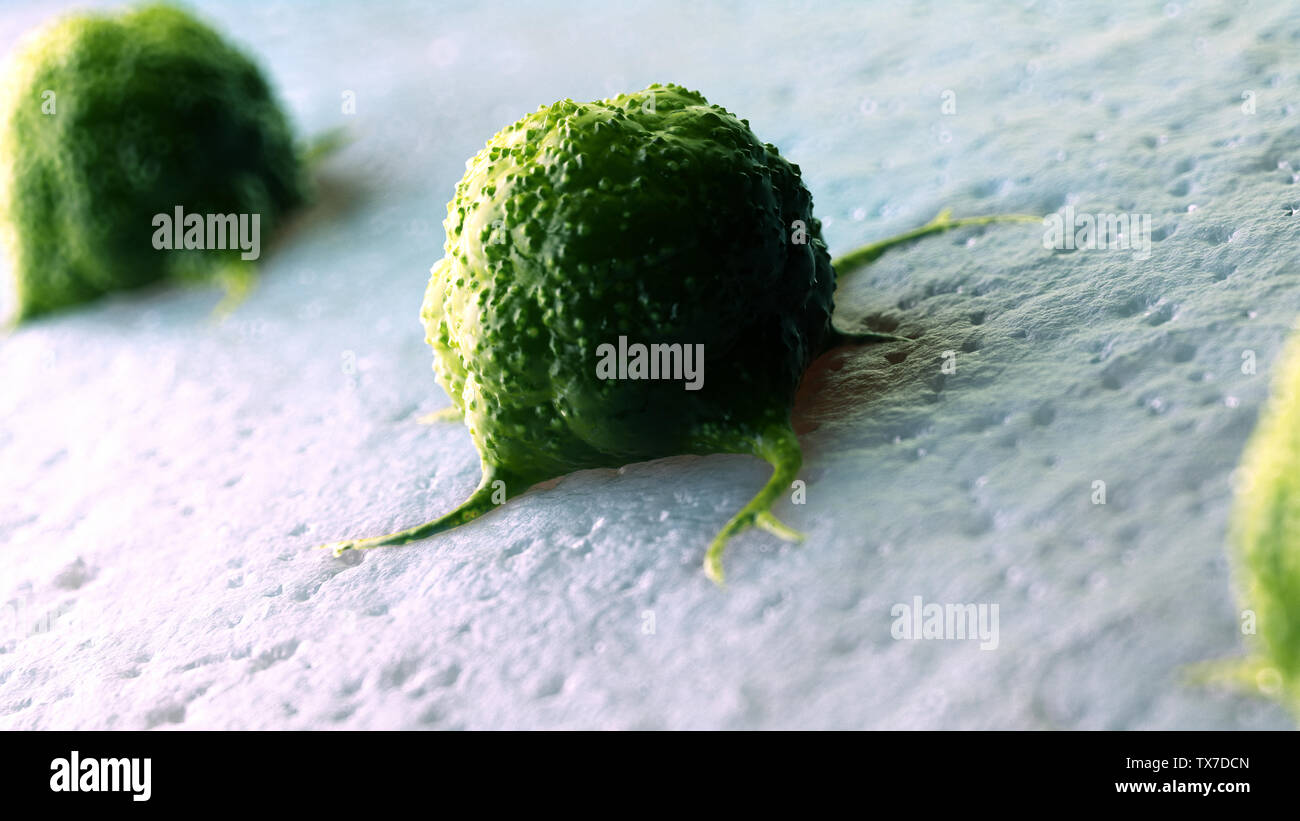 3d rendered medically accurate illustration of a cancer cell Stock ...