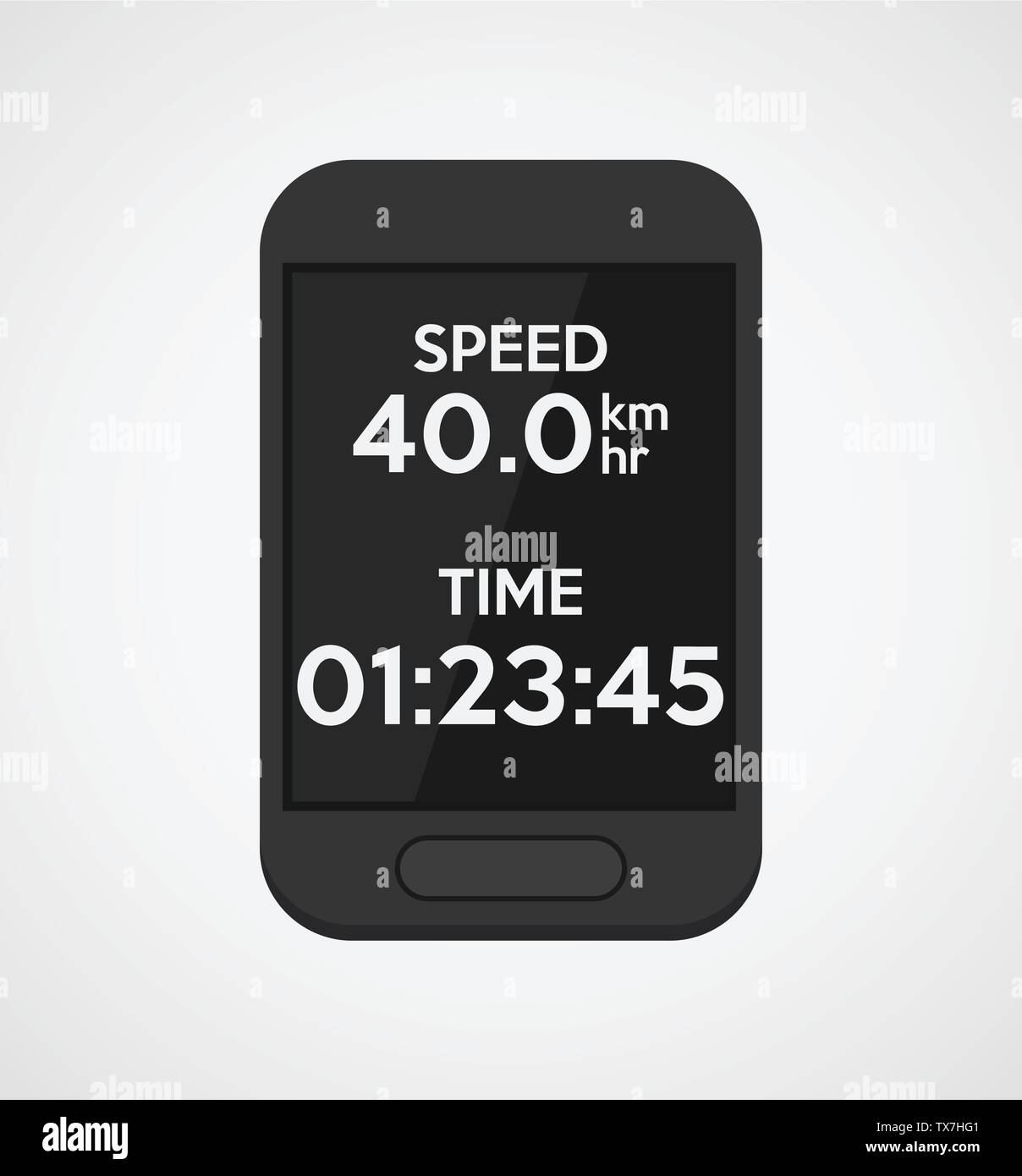 Bike computers and GPS Vector illustration Stock Vector