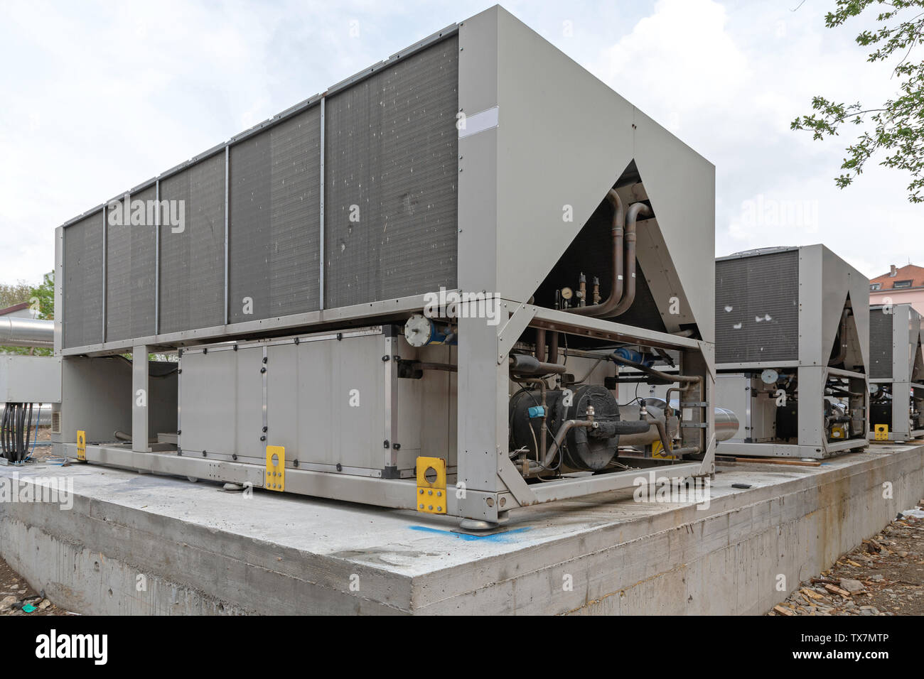 Heating Ventilation and Air Conditioning Hvac Units Stock Photo Alamy