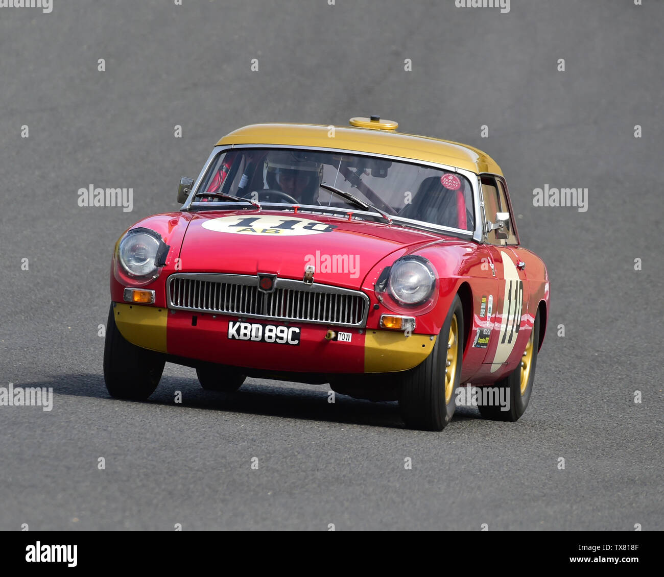 James McBrien, MGB, Equipe GTS, Masters Historic Festival, Brands Hatch, May 2019. Brands Hatch, classic cars, classic event, Classic Racing Cars, FIA Stock Photo