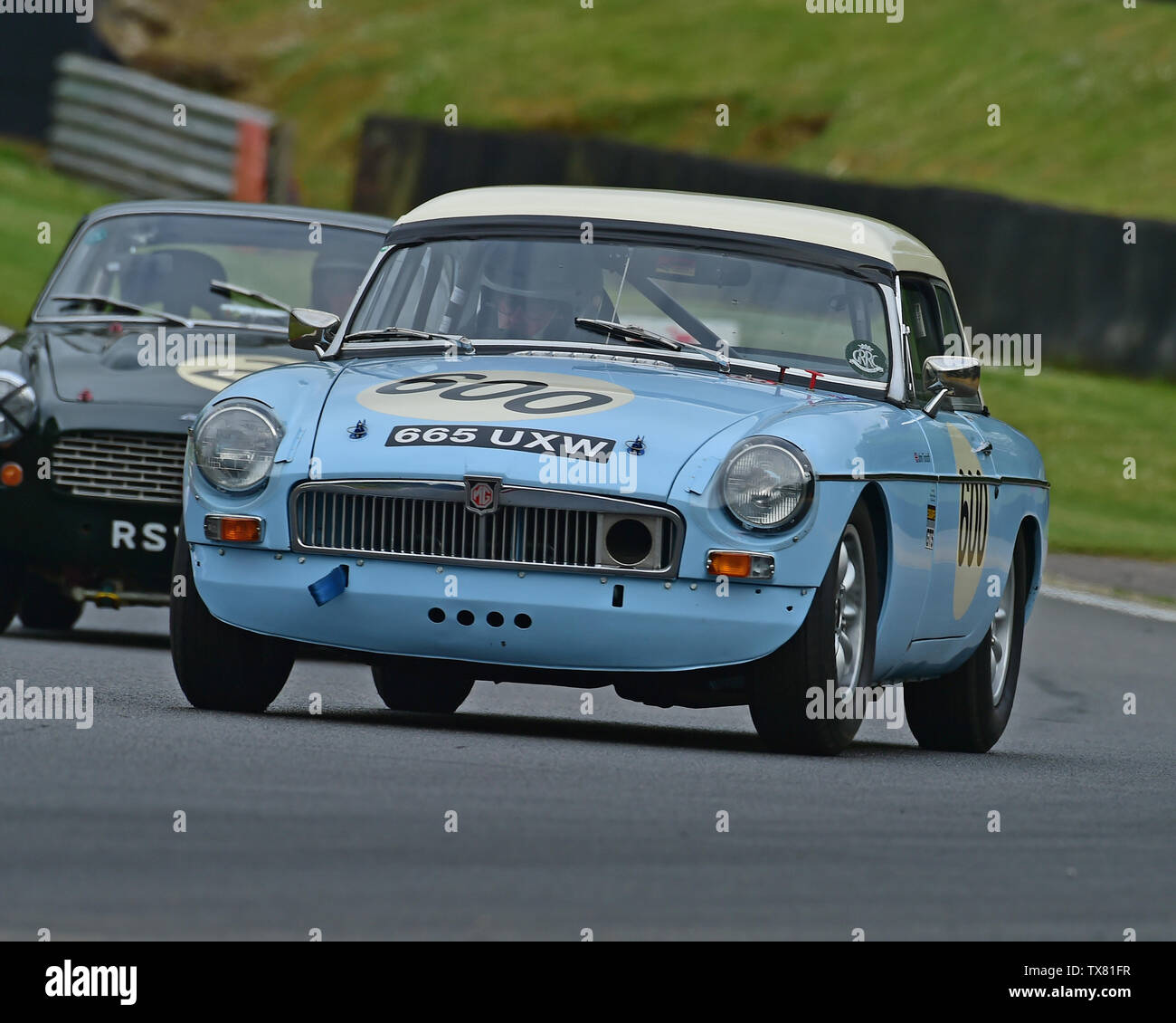 John Tordoff, MGB, Equipe GTS, Masters Historic Festival, Brands Hatch, May 2019. Brands Hatch, classic cars, classic event, Classic Racing Cars, FIA, Stock Photo
