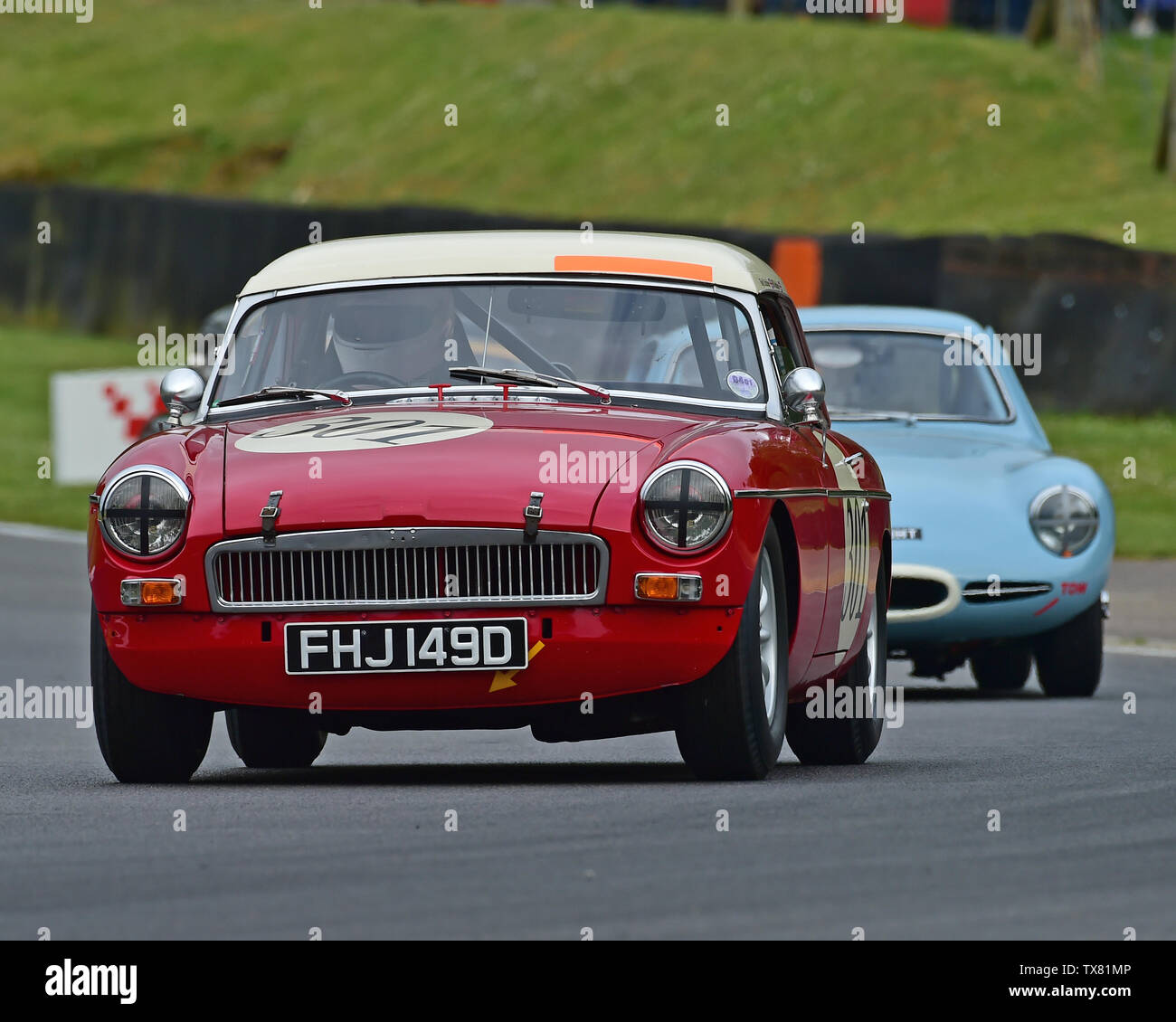 Nigel Batchelor, MGB, Equipe GTS, Masters Historic Festival, Brands Hatch, May 2019. Brands Hatch, classic cars, classic event, Classic Racing Cars, F Stock Photo