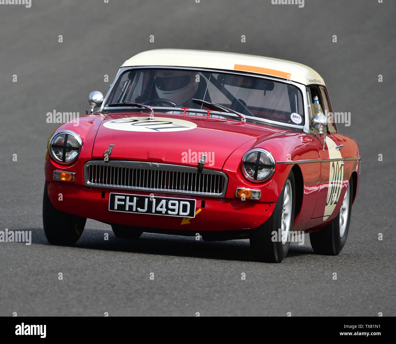 Nigel Batchelor, MGB, Equipe GTS, Masters Historic Festival, Brands Hatch, May 2019. Brands Hatch, classic cars, classic event, Classic Racing Cars, F Stock Photo