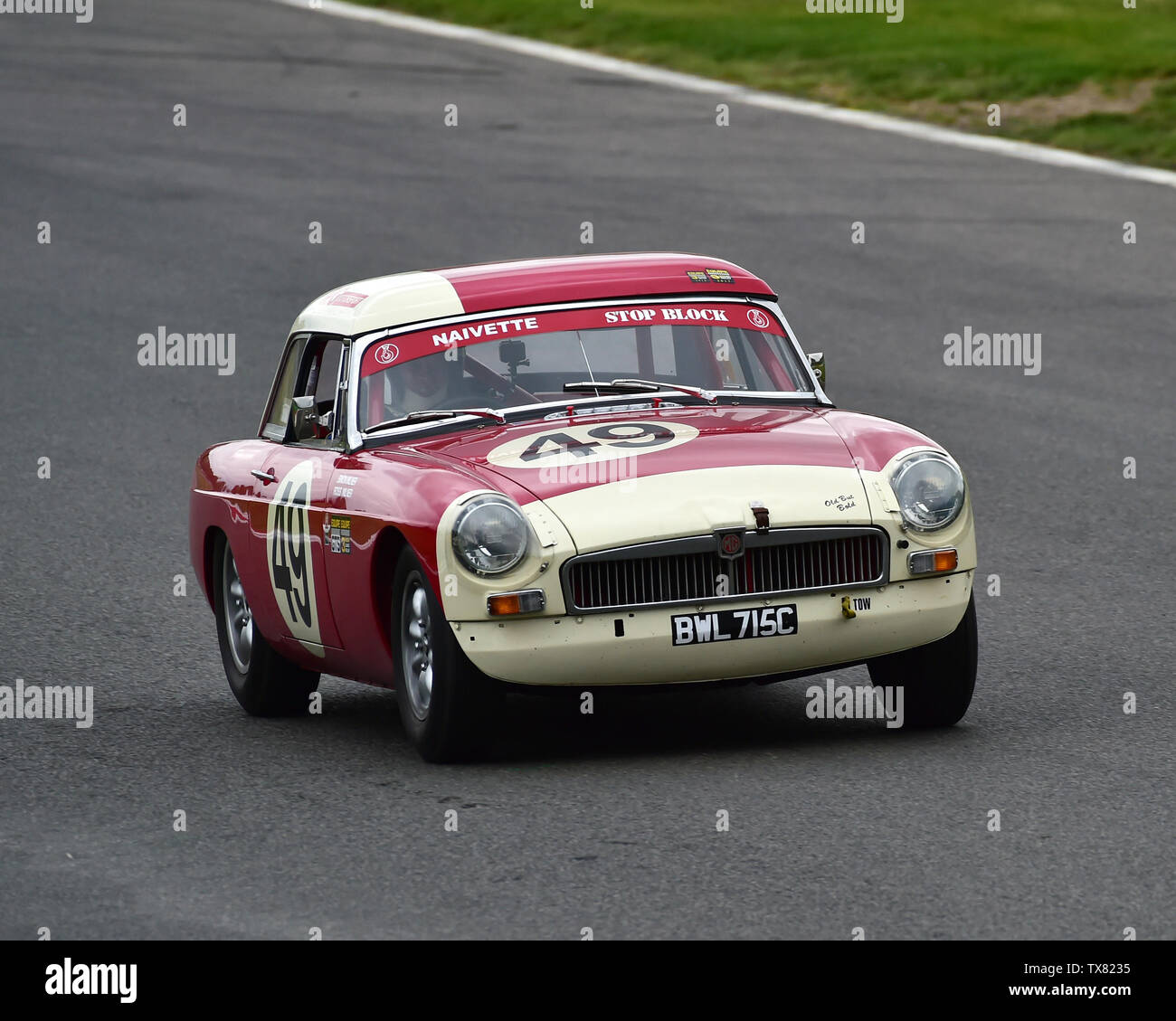 Simon Milner, Ross Milner, MGB, Equipe GTS, Masters Historic Festival, Brands Hatch, May 2019. Brands Hatch, classic cars, classic event, Classic Raci Stock Photo