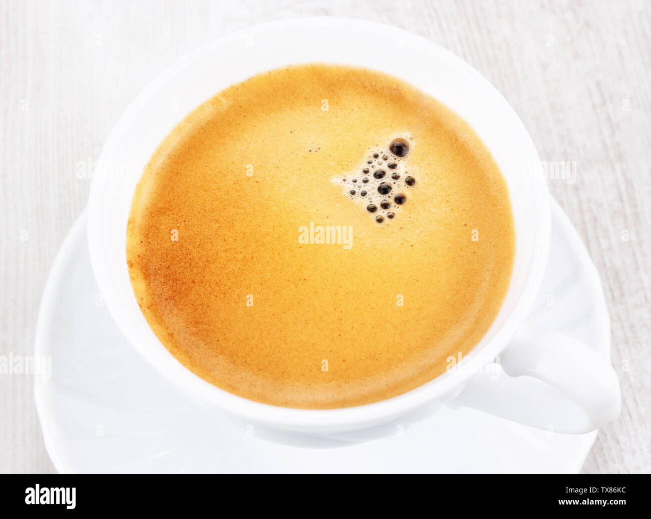 Cup of coffee closeup Stock Photo