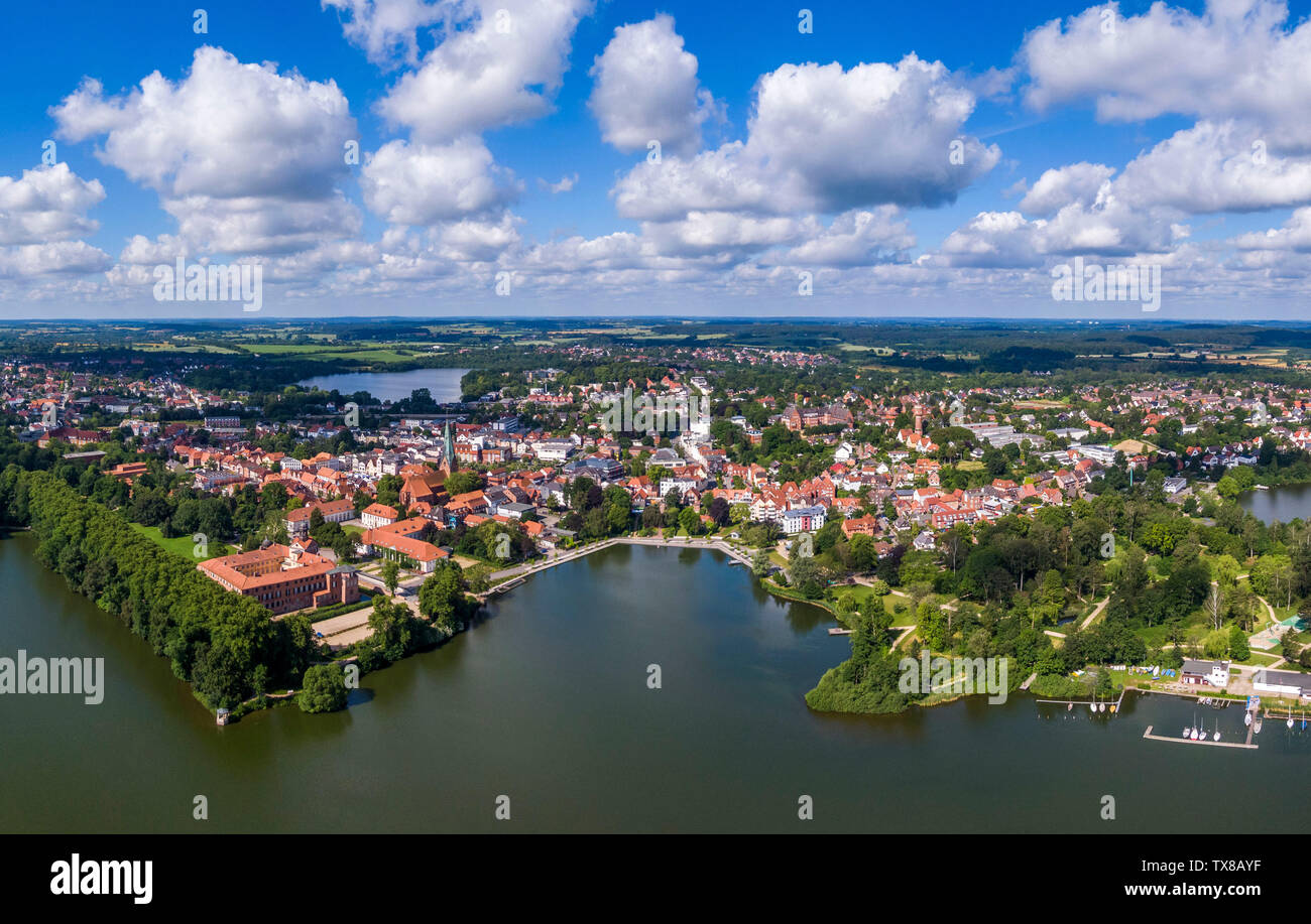 Aerial view of Eutin city in Germany Stock Photo