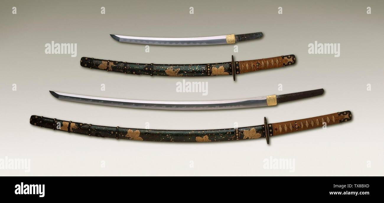 41" Samurai Katana Sword Black Scabbard With Green Marijuana Leaf BRAND NEW 