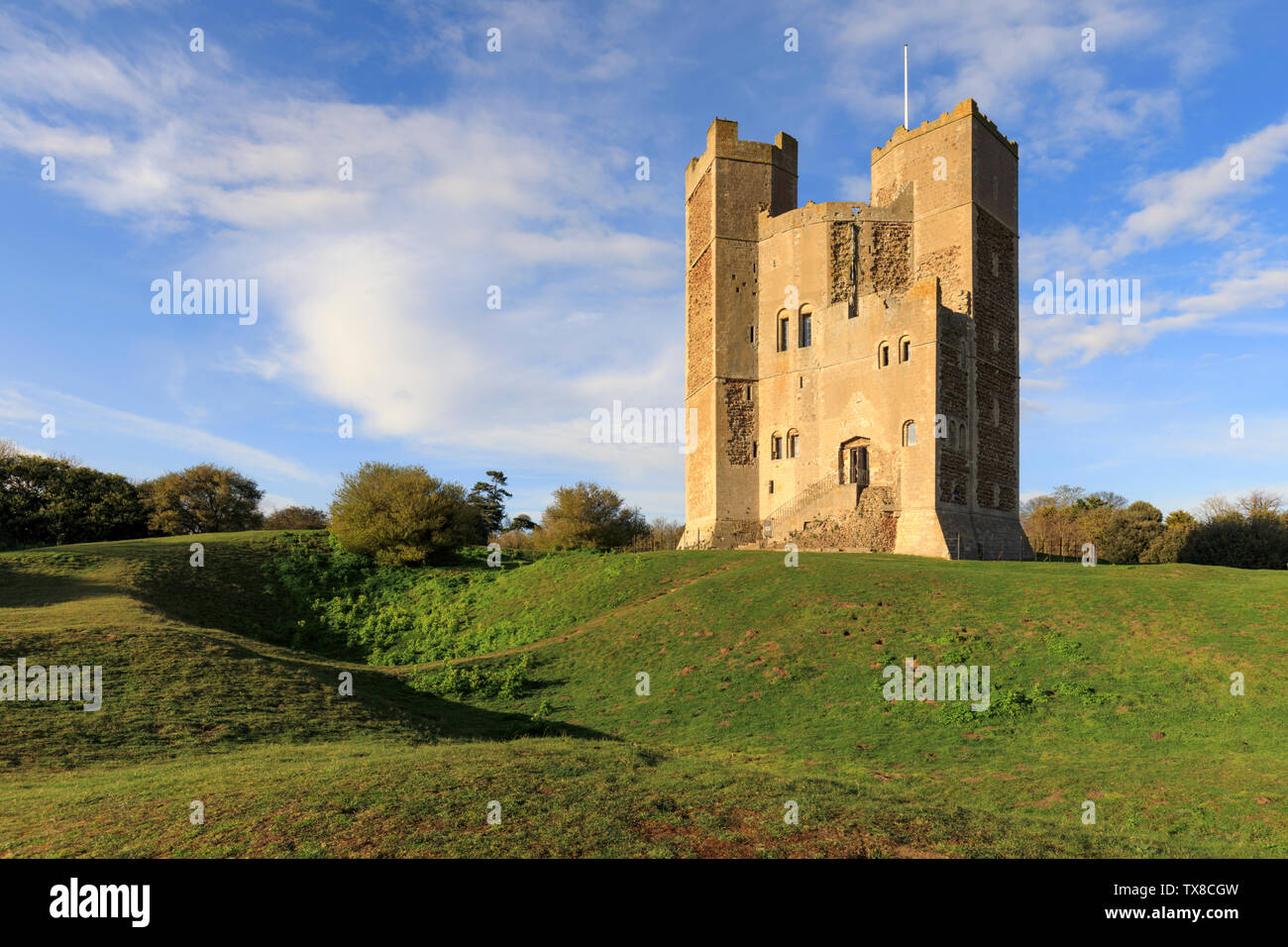 Orford Castle in Suffolk Stock Photo