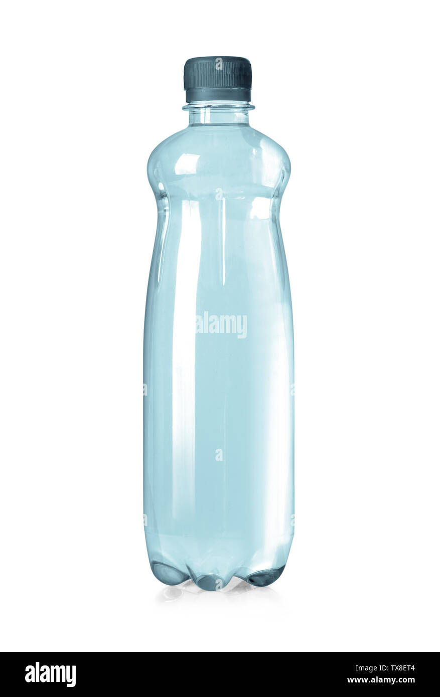 plastic water bottle isolated on white background with clipping path ...