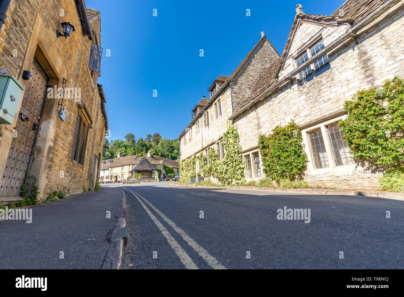 Castle Combe village in Cotswolds England UK Stock Photo Alamy