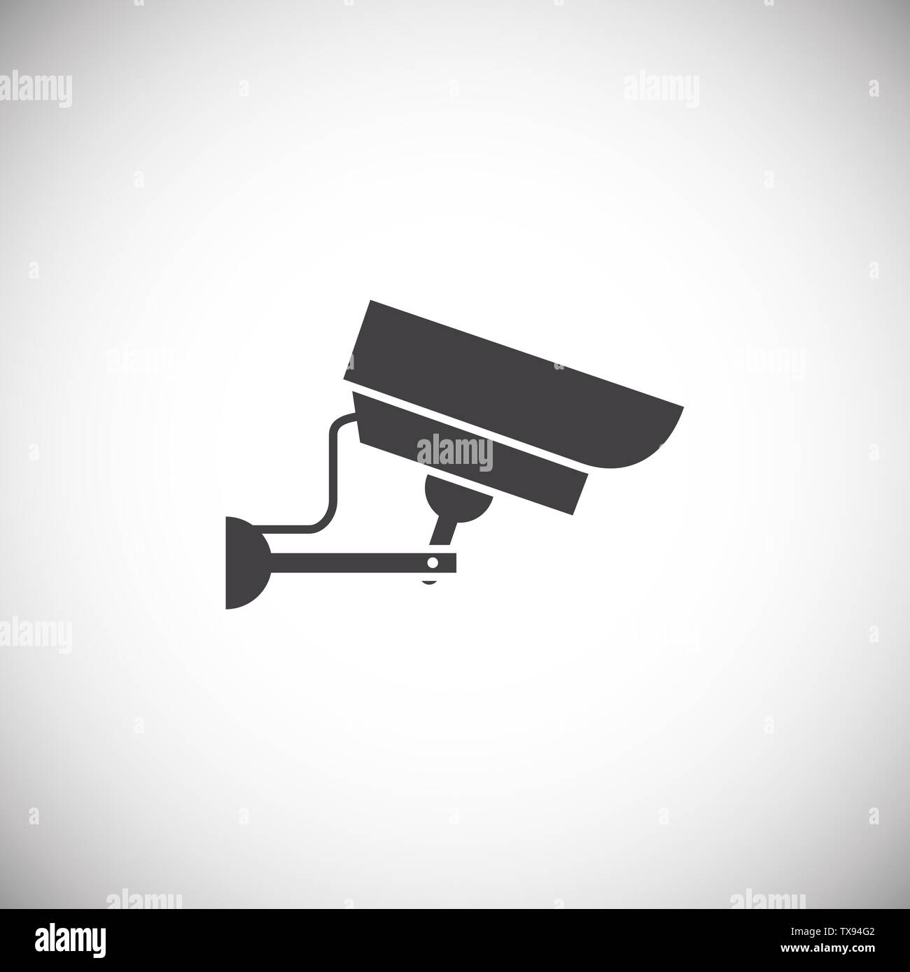 CCTV related icon on background for graphic and web design. Simple illustration. Internet concept symbol for website button or mobile app. Stock Vector