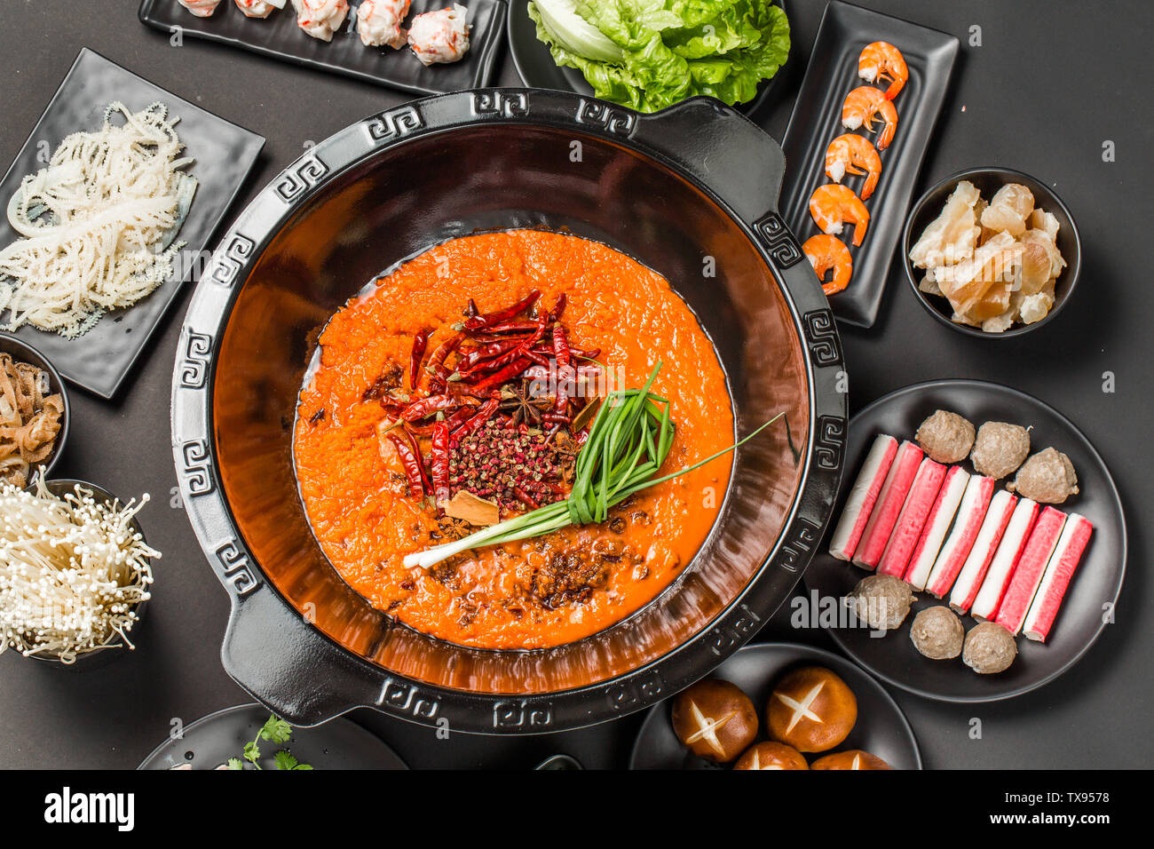spicy hot pot Stock Photo Alamy