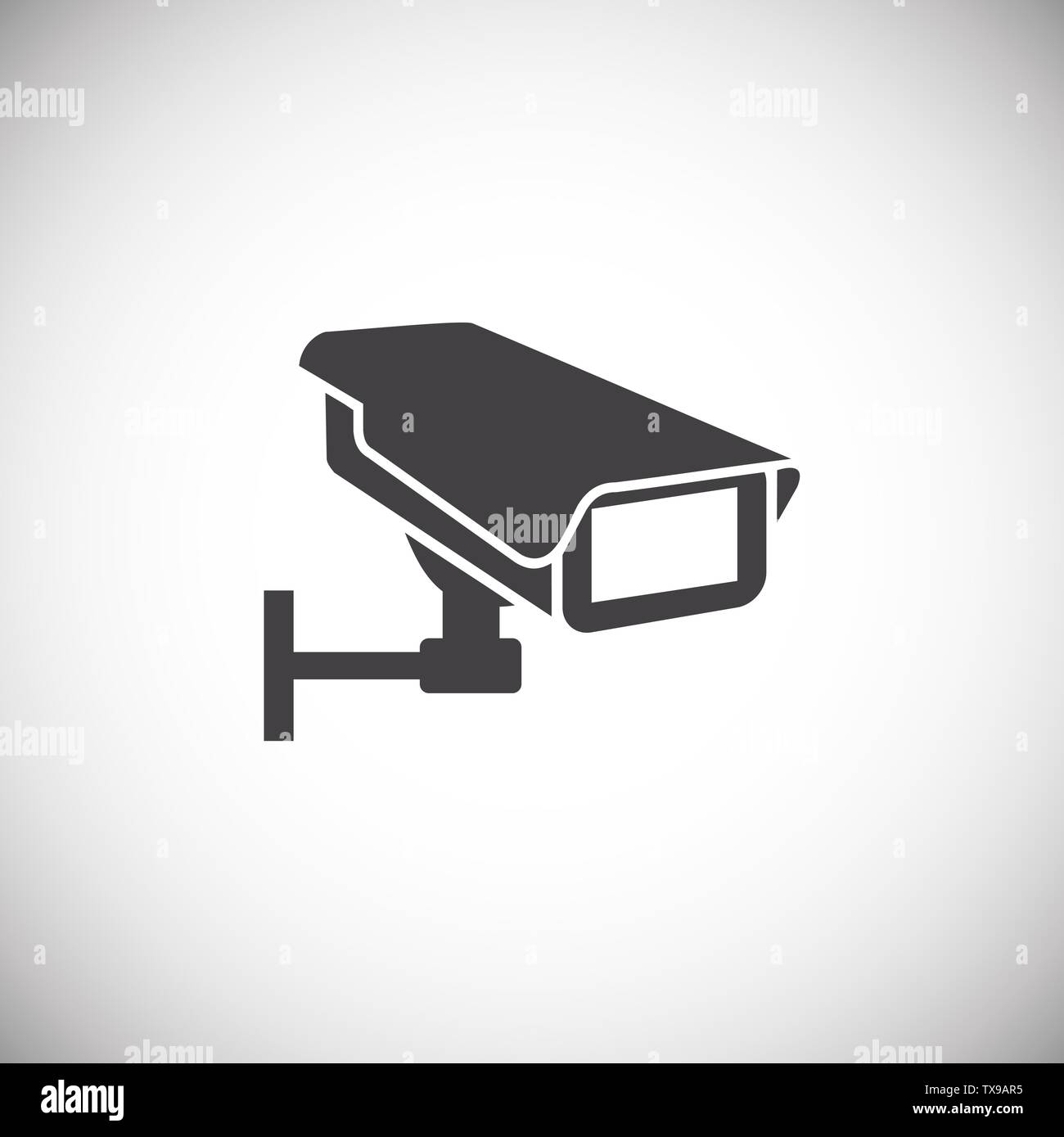 CCTV related icon on background for graphic and web design. Simple illustration. Internet concept symbol for website button or mobile app. Stock Vector