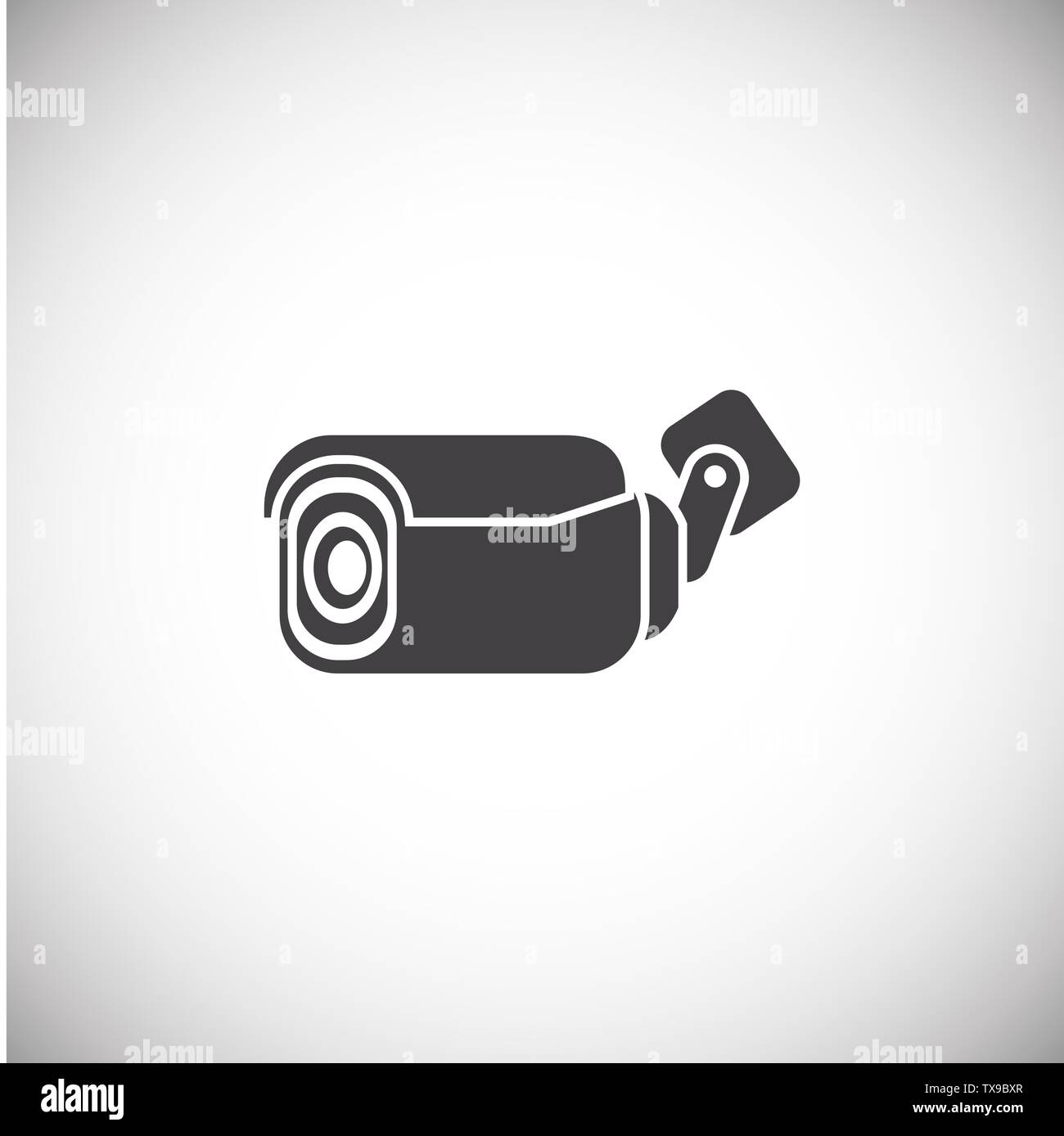 CCTV related icon on background for graphic and web design. Simple illustration. Internet concept symbol for website button or mobile app. Stock Vector