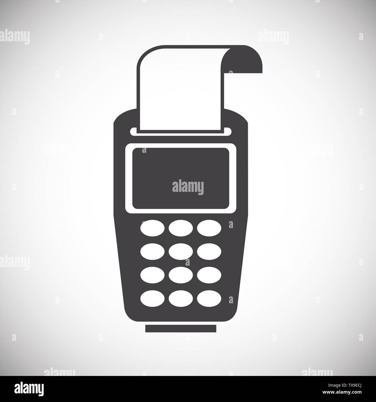 Pos terminal icon on background for graphic and web design. Simple  illustration. Internet concept symbol for website button or mobile app  Stock Vector Image & Art - Alamy